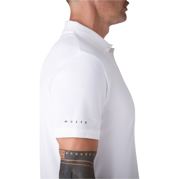 2026 Musto Mens Evo Crew Pro Lite Polo 84220 - White